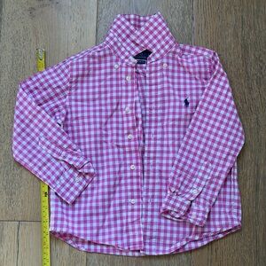 Polo by Ralph Lauren Pink Gingham Button-Down Shirt